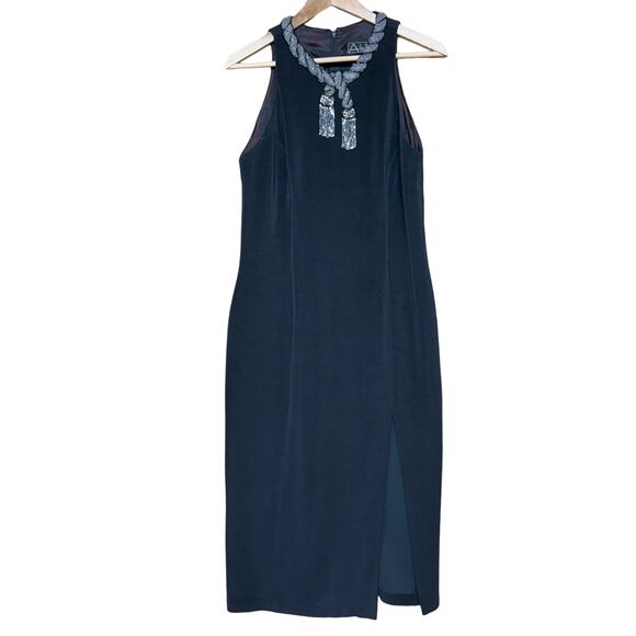 Alex Evenings Black Midi Dress - Picture 1 of 6
